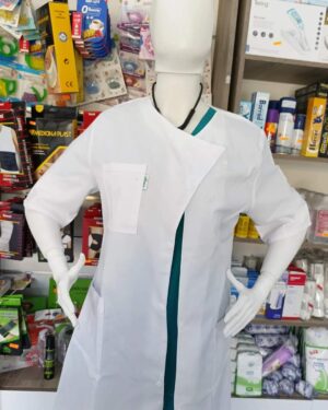 Blouse croisée demi-manche pour femme - مئزر طبي للنساء