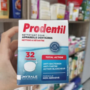 prodentil boite de 32 pastilles برودونتيل  منظف طقم الأسنان