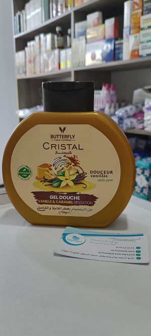 Cristal gel douche vanille caramel sensation- جل الإستحمام كريستال