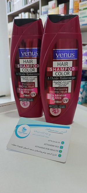 Venus shampooing à l' acide hyaluronique -  فينوس شامبو  بحمض الهيالورونيك للشعر المصبوغ