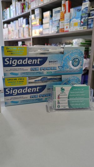 Sigadent ice power (pack dentifrice+ brosse à dent)