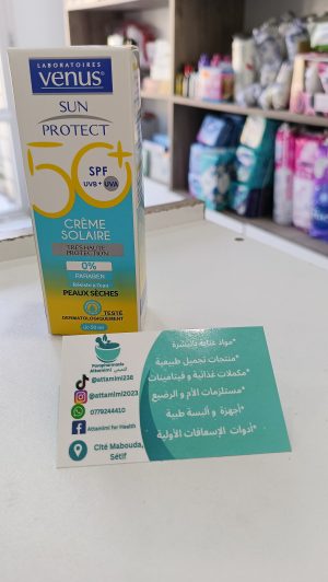 Venus sun protect spf50 peaux sèches